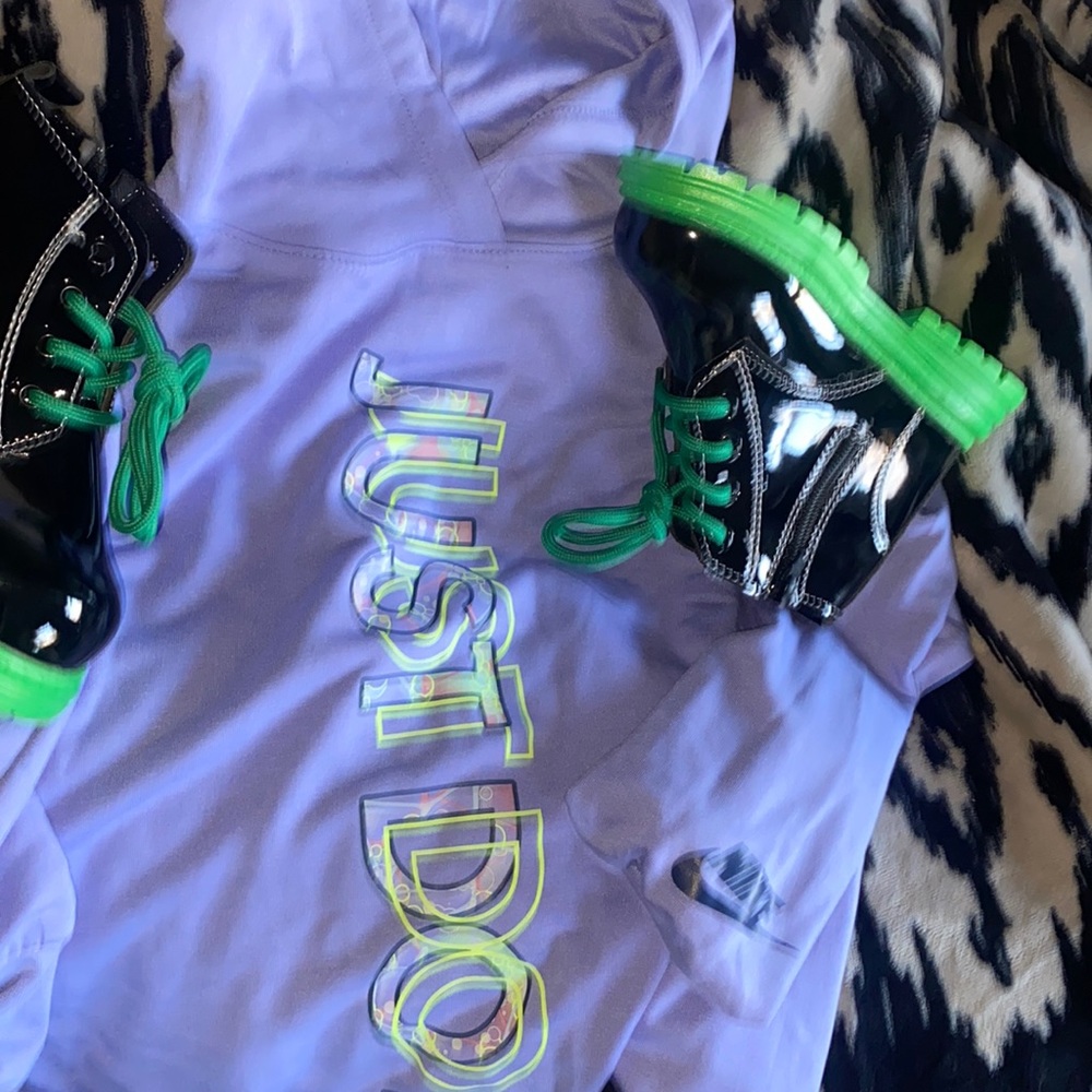 Nike dress with cute little boots to match 🤞